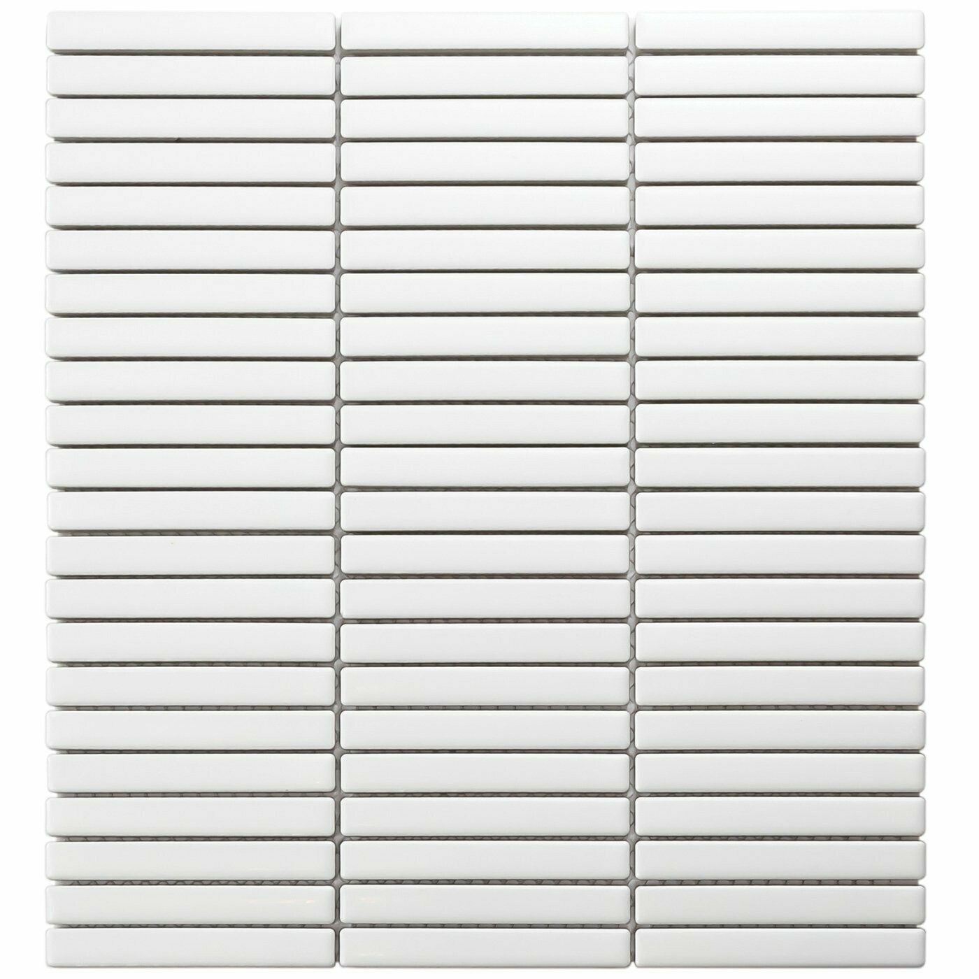 Kit Kat Oslo Mini White Matt Mosaic Tile