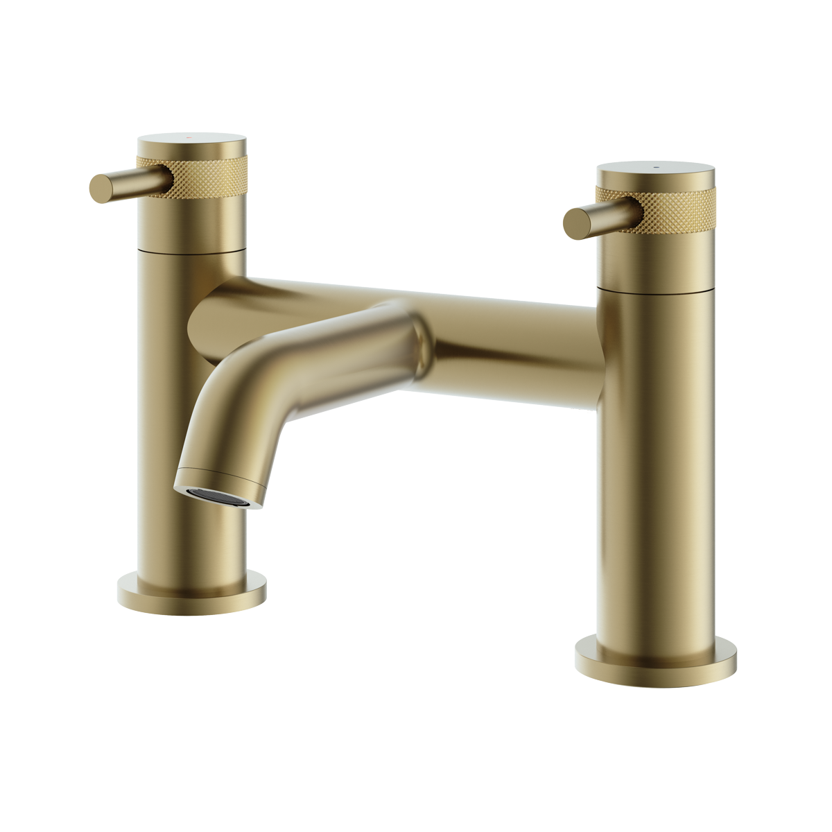 Haylo Deck Mounted Bath Filler Brushed brass