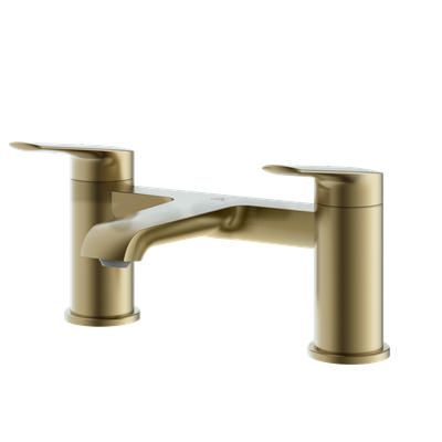 Haylo Deck Mounted Bath Filler Brushed brass Haylo Deck Mounted Bath Filler Brushed brass