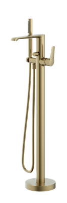 Haylo Freestanding Bath Shower Mixer Brushed brass