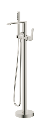 Haylo Freestanding Bath Shower Mixer Brushed nickel