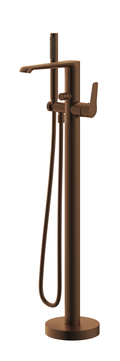 Haylo Freestanding Bath Shower Mixer Brushed bronze