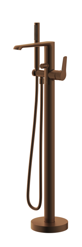 Haylo Freestanding Bath Shower Mixer Brushed bronze