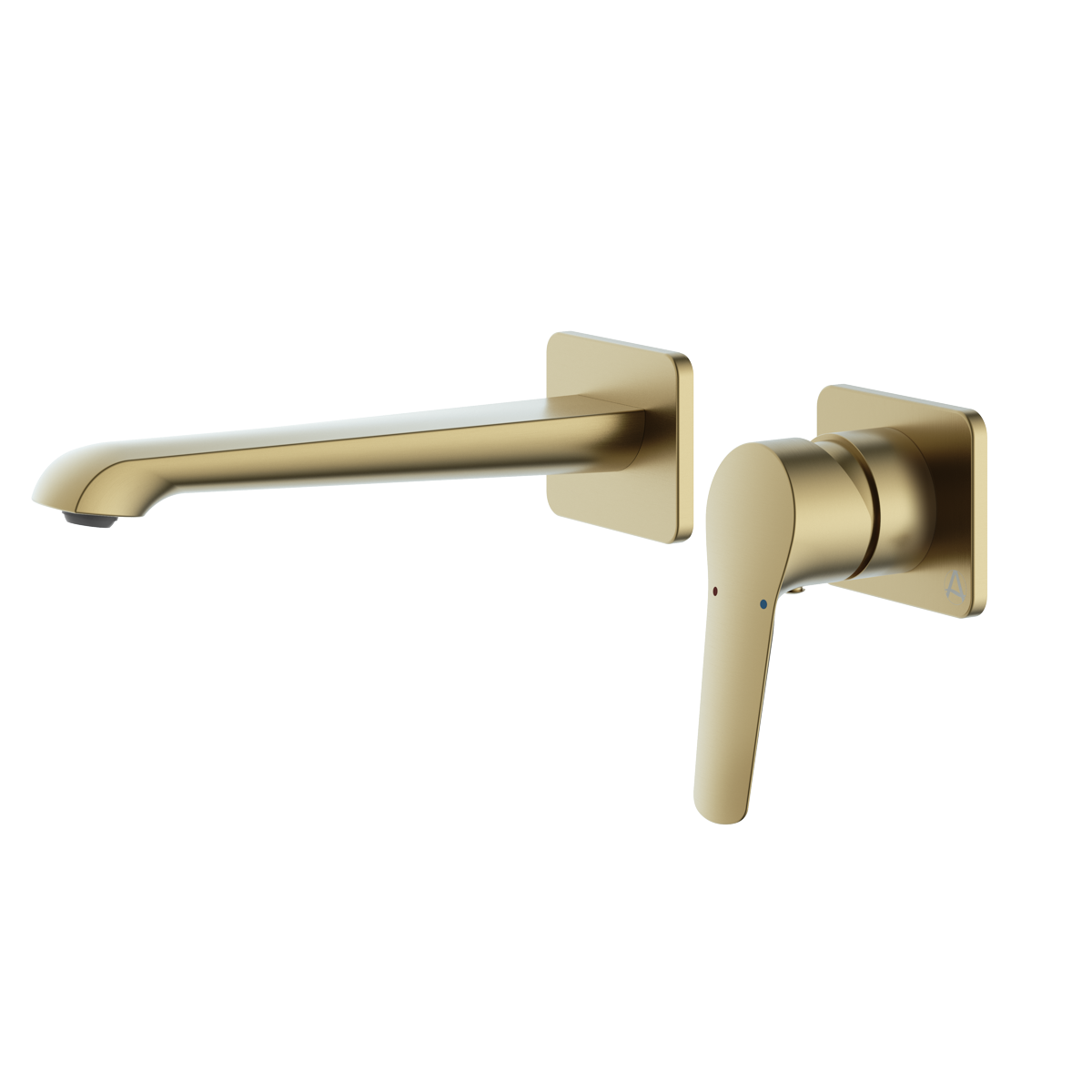Haylo Wall Mounted Bath Filler Brushed brass