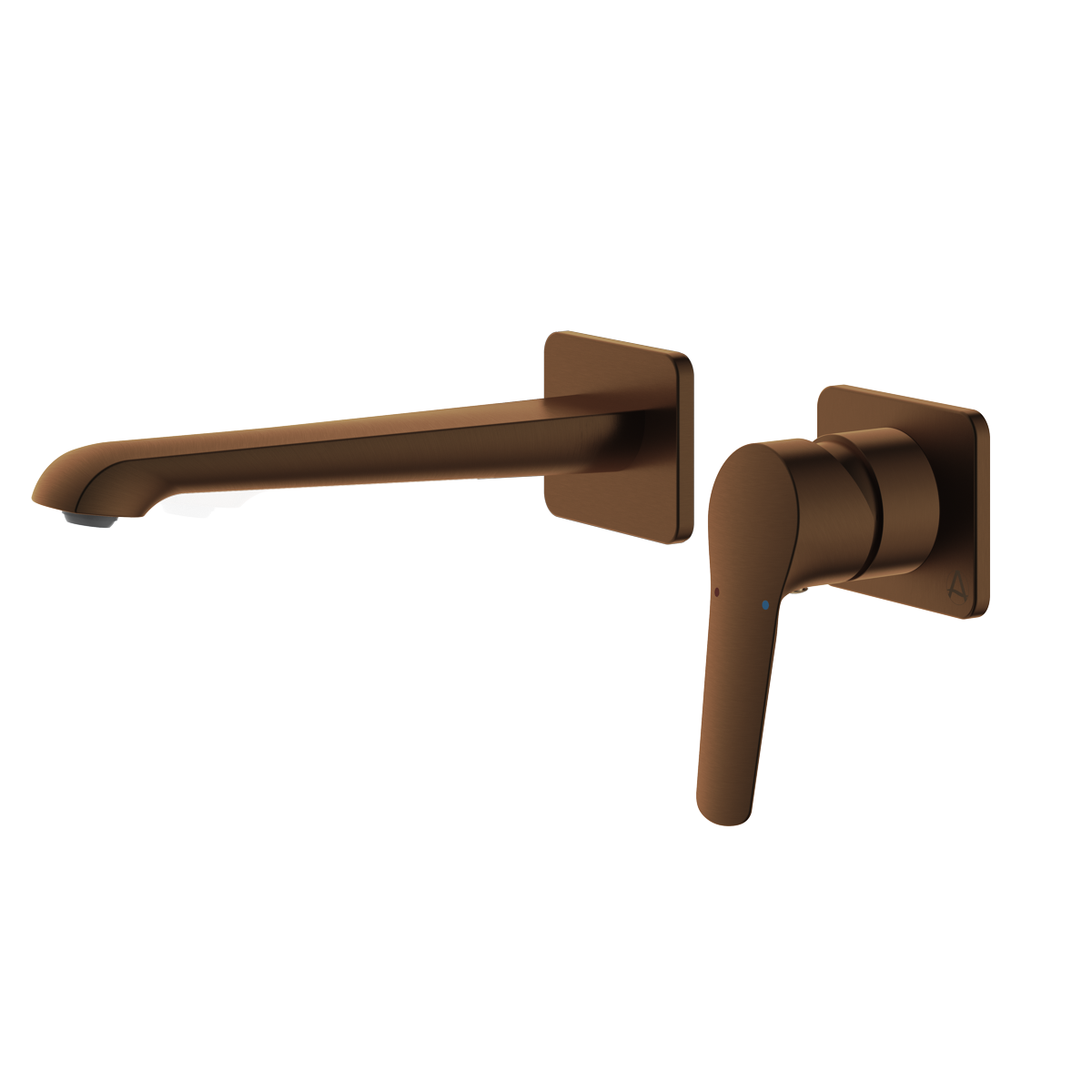 Haylo Wall Mounted Bath Filler Brushed bronze