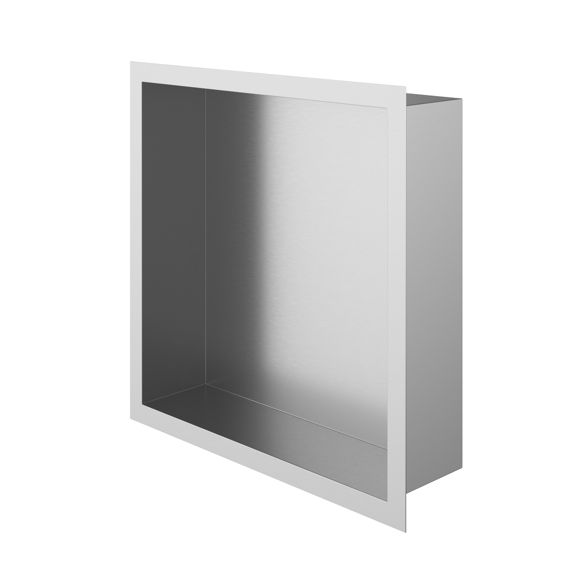 Haylo Square Recessed Shelf Chrome