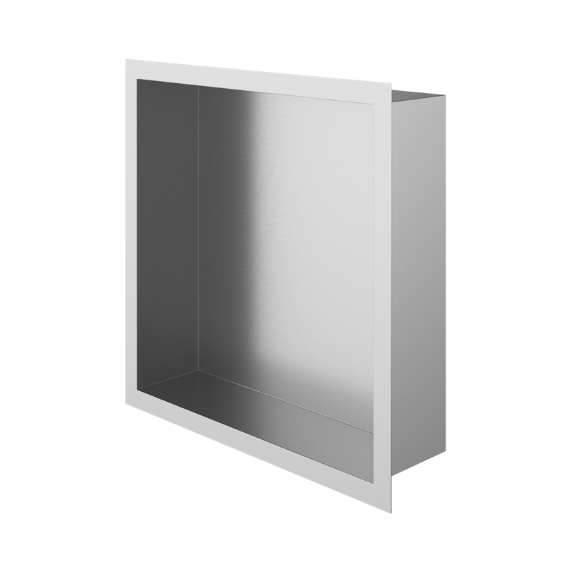 Haylo Square Recessed Shelf Chrome