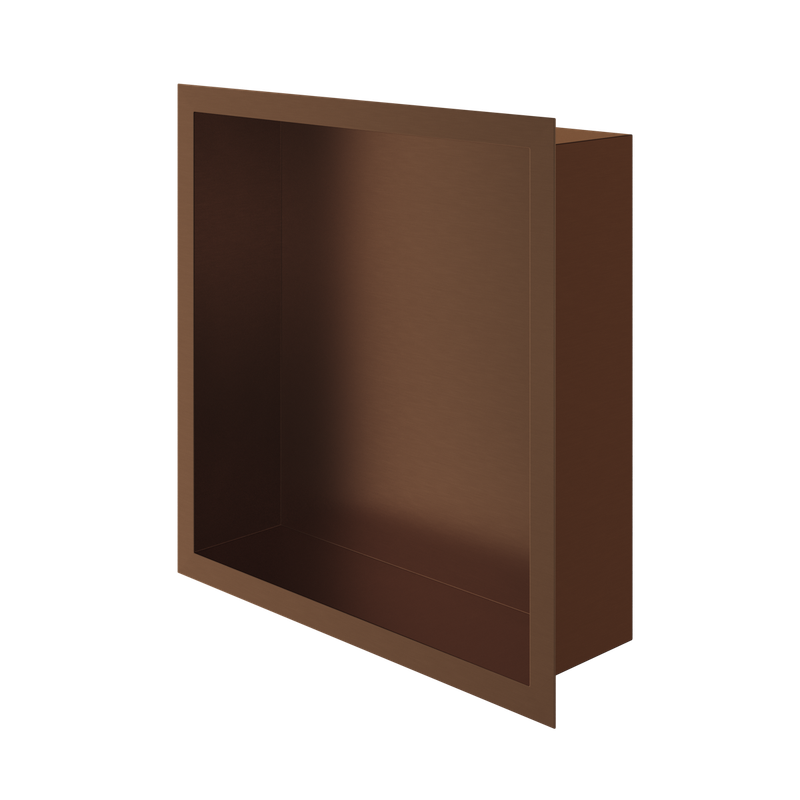 Haylo Square Recessed Shelf Brushed bronze