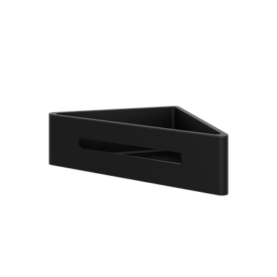 Haylo Corner Shower Basket Matt black