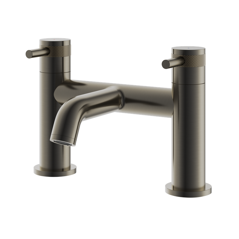 Haylo Deck Mounted Bath Filler Gunmetal grey
