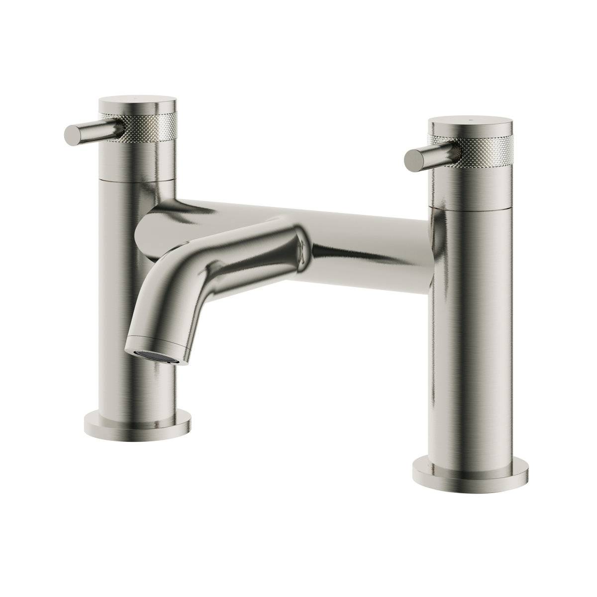 Haylo Deck Mounted Bath Filler Brushed nickel