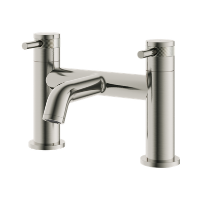 Haylo Deck Mounted Bath Filler Brushed nickel