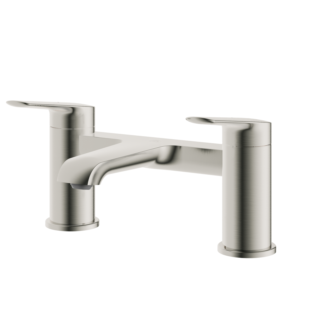 Haylo Deck Mounted Bath Filler Brushed nickel
