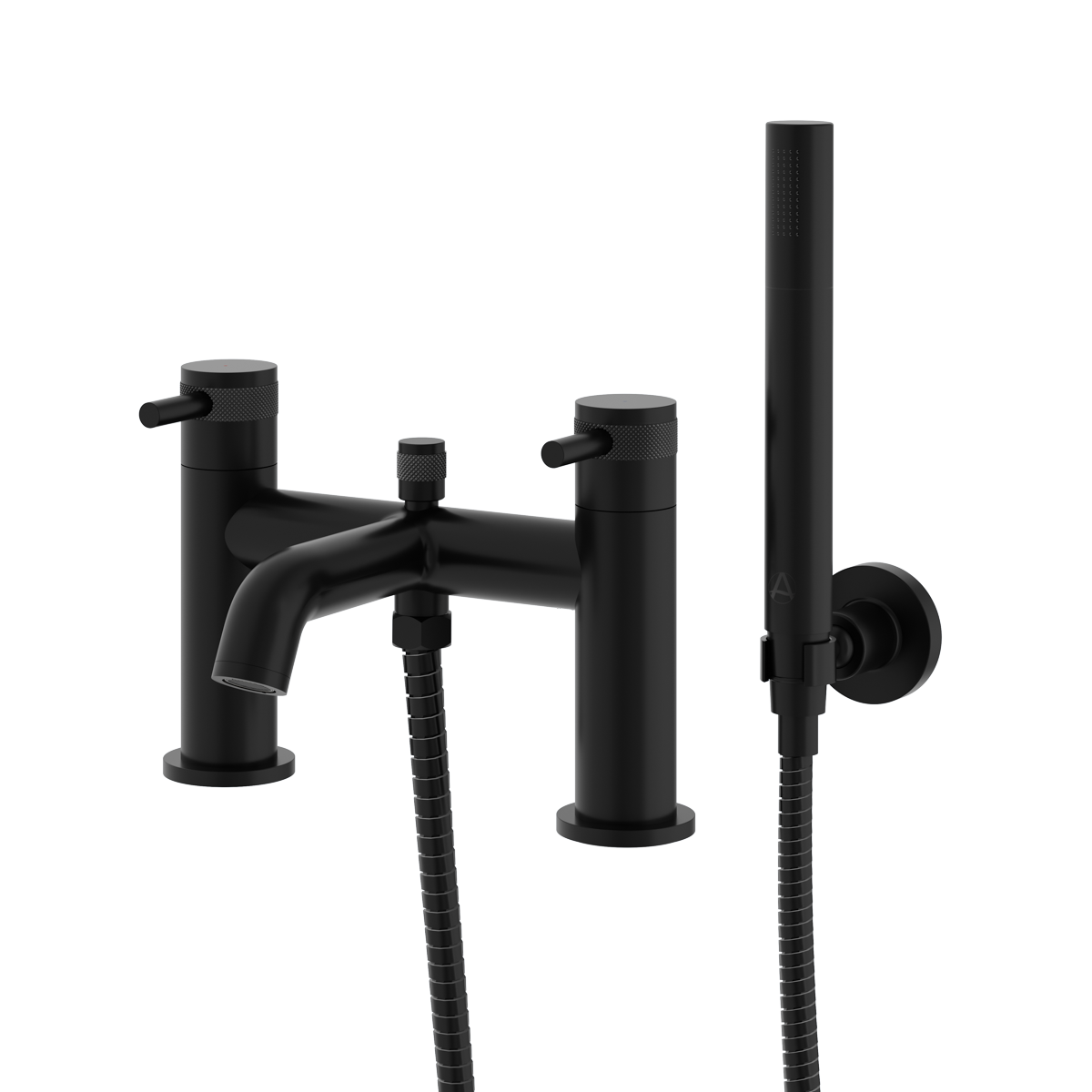 Haylo Deck Mounted Bath Shower Mixer Matt black