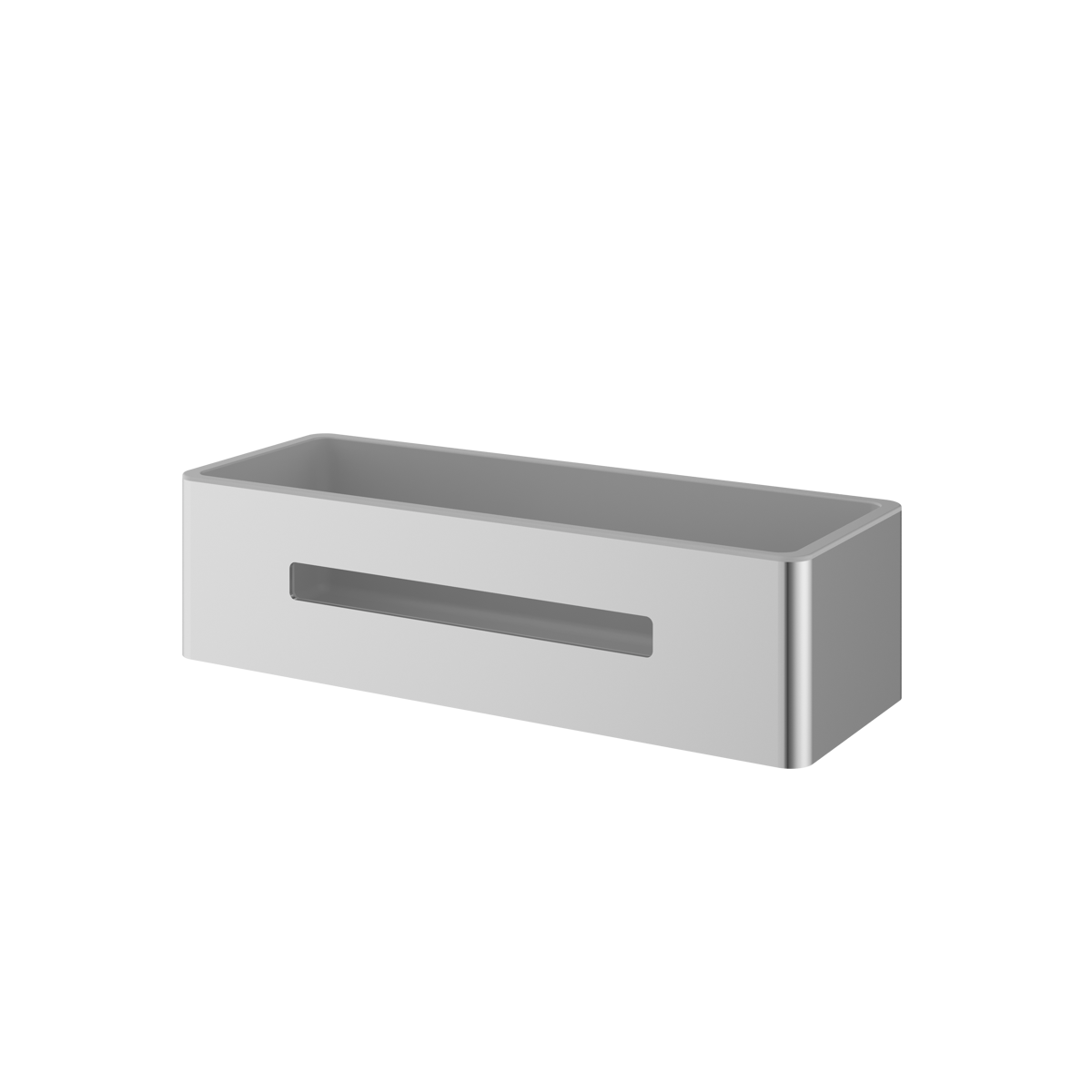 Haylo Rectangular Shower Basket Chrome