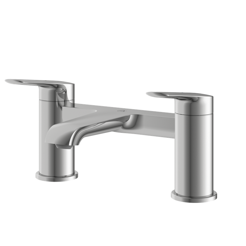Haylo Deck Mounted Bath Filler Chrome