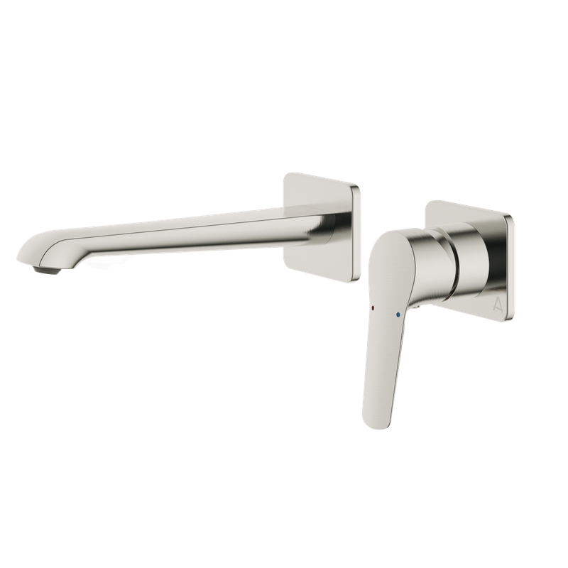 Haylo Wall Mounted Bath Filler Brushed nickel