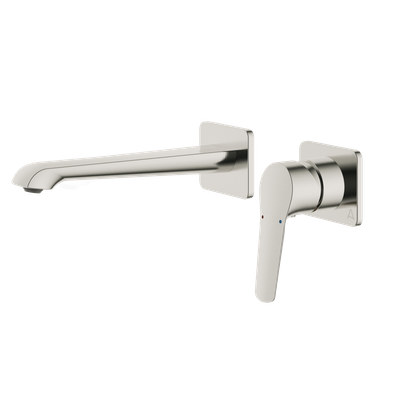 Haylo Wall Mounted Bath Filler Brushed nickel