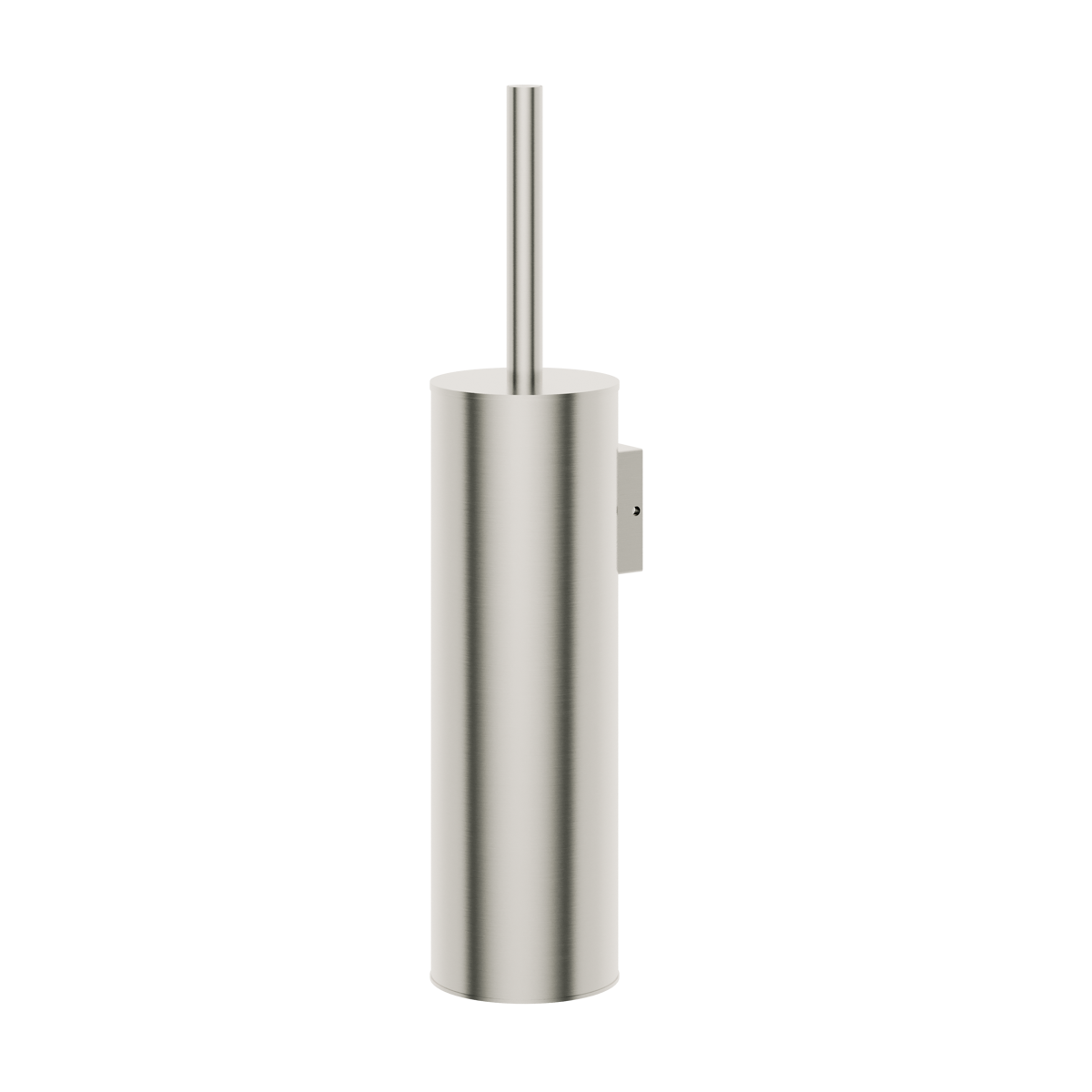 Haylo Wall Mounted Toilet Brush & Holder Brushed nickel