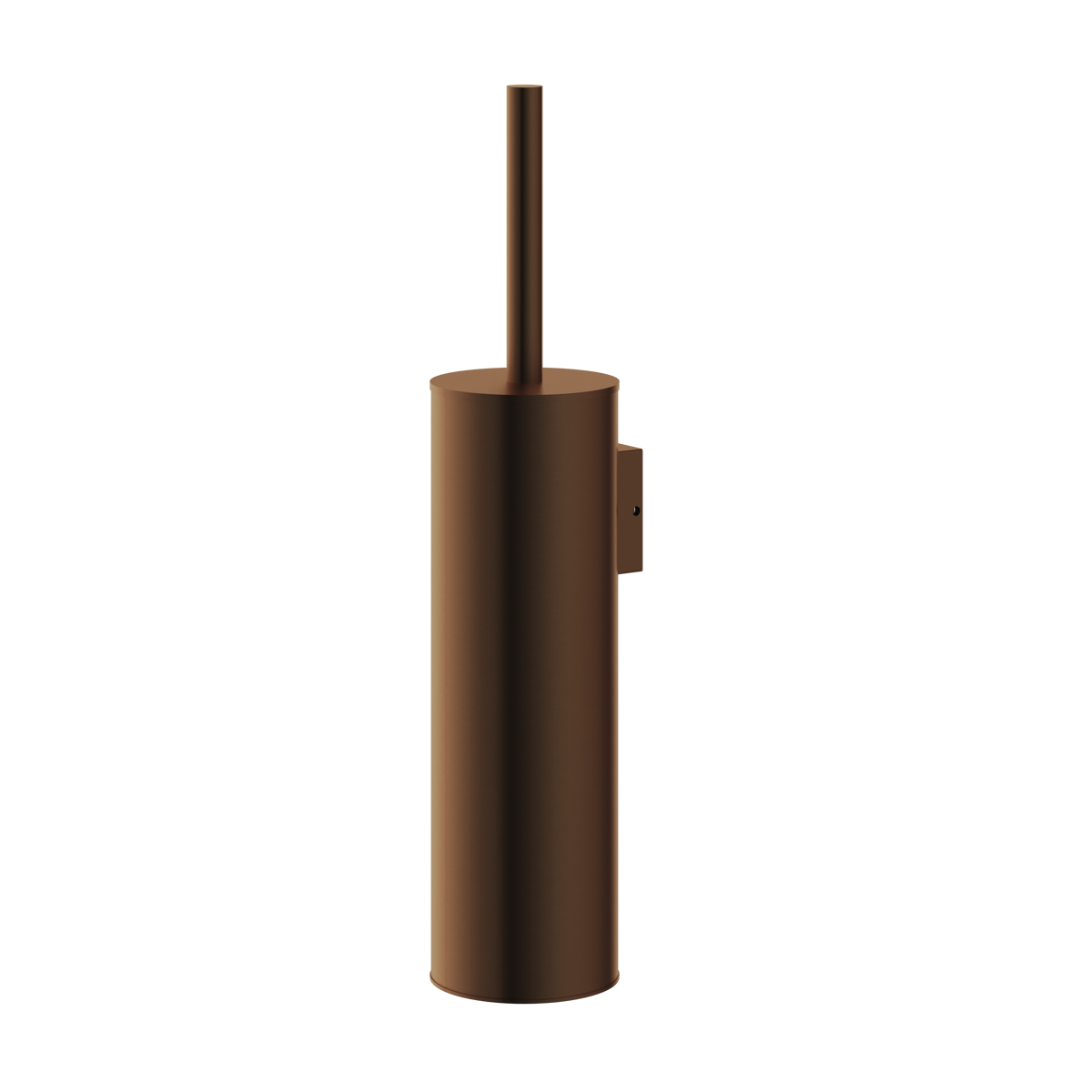 Haylo Wall Mounted Toilet Brush & Holder Brushed bronze