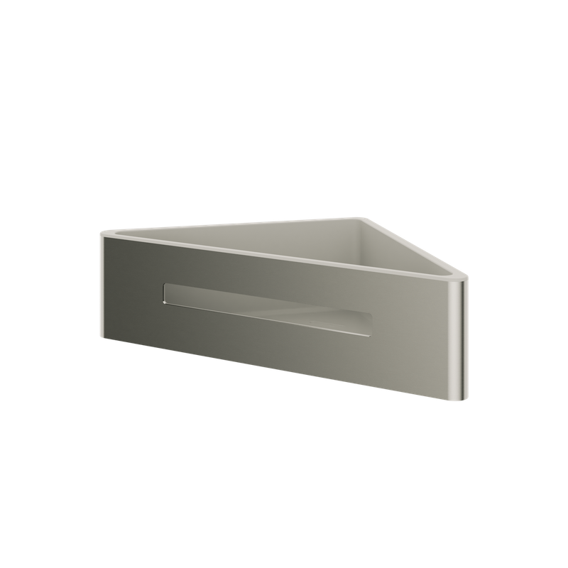 Haylo Corner Shower Basket Brushed nickel