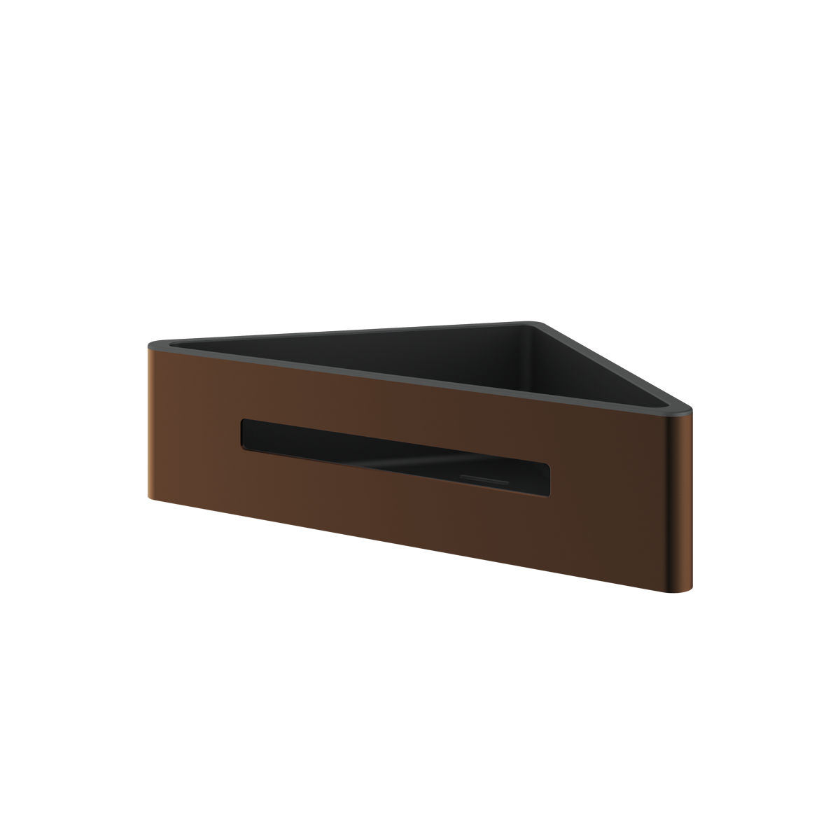 Haylo Corner Shower Basket Brushed bronze