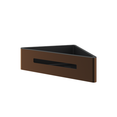 Haylo Corner Shower Basket Brushed bronze