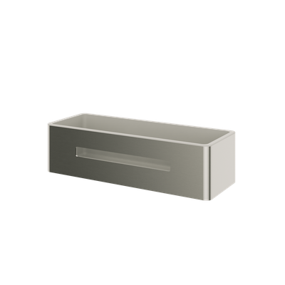 Haylo Rectangular Shower Basket Brushed nickel
