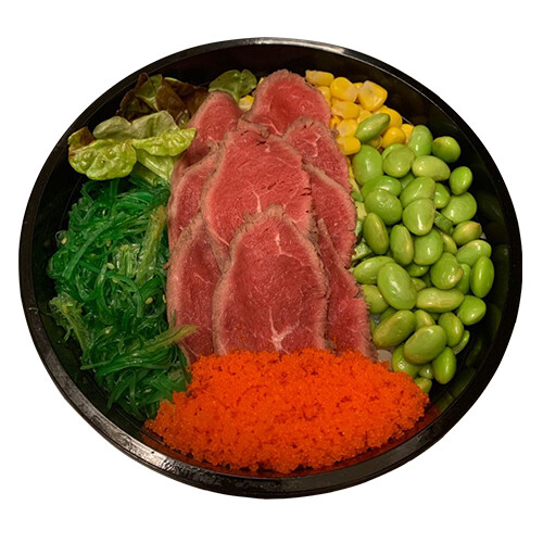 Poke gegrilde ossenhaas