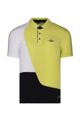 A. MILITARE Polo in jersey a contrasto colore