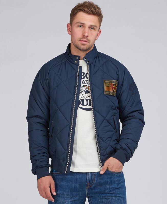 BARBOUR  MQU1326 QUILTED MERCHANT BOMBER TRAPUNTA