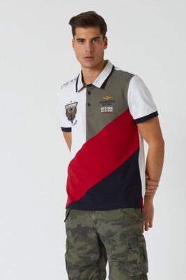 AERONAUTICA MILITARE PO1688P199 POLO COLOR BLOCK 15°
