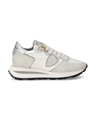 PHILIPPE MODEL TKLD W003 Sneaker basse Tropez Haute donna - bianco e argento