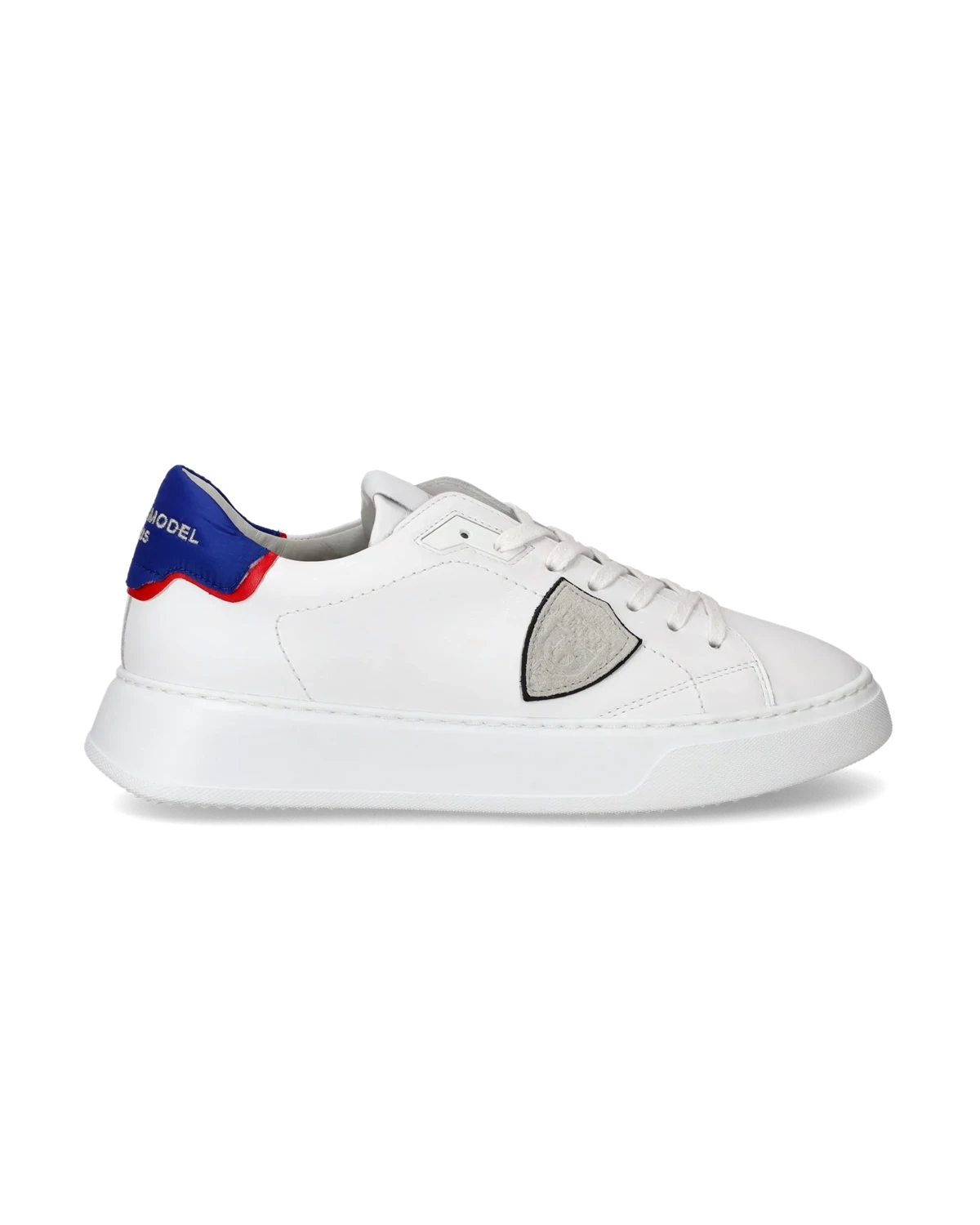 PHILIPPE MODEL BTLU VLT3 Sneaker bassa Temple uomo - bianco, rosso e blu