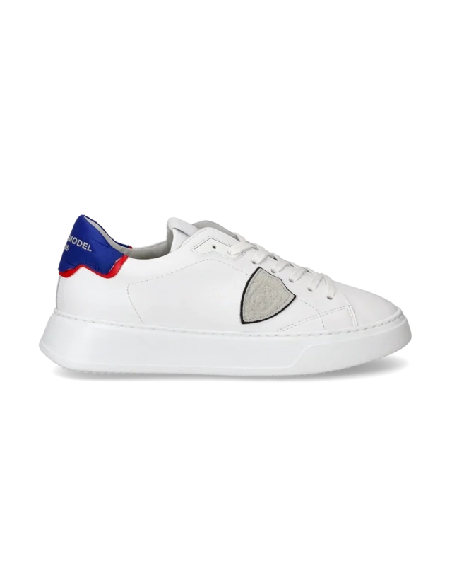 PHILIPPE MODEL BTLU VLT3 Sneaker bassa Temple uomo - bianco, rosso e blu