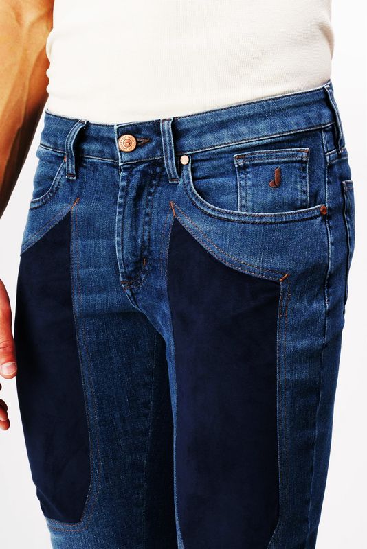 JECKERSON PA077JOHN002 DENI005 JEANS 5TASCHE TOPPA ALCANTARA