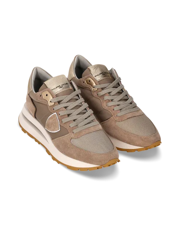 PHILIPPE MODEL TKLD W014 Sneaker Tropez Haute Donna, Beige