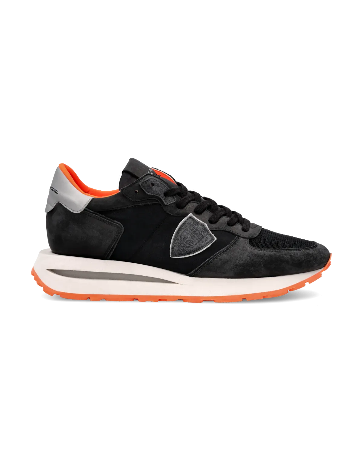 PHILIPPE MODEL TKLU WNV4 Sneaker Tropez Haute Uomo, Nero e Arancio