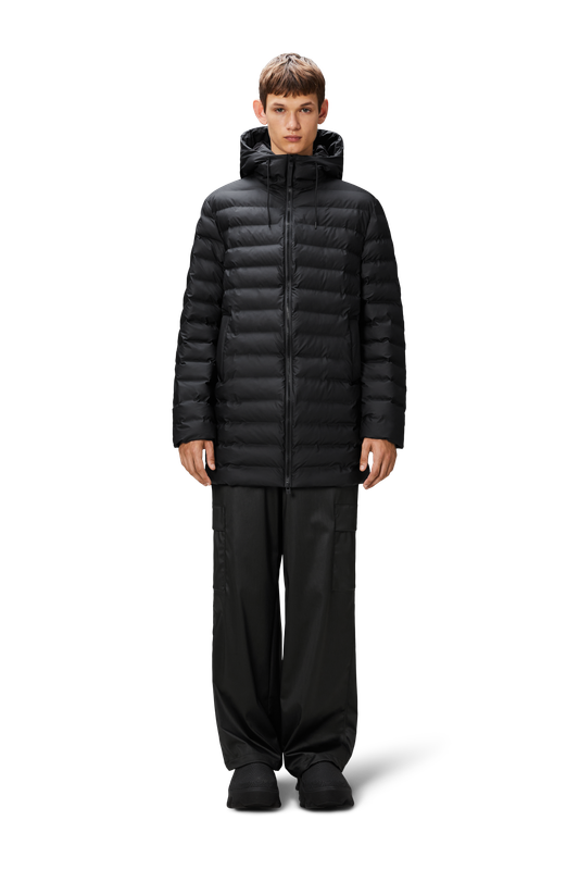 RAINS R15900 01 LOHJA LONG PUFFER JACKET
