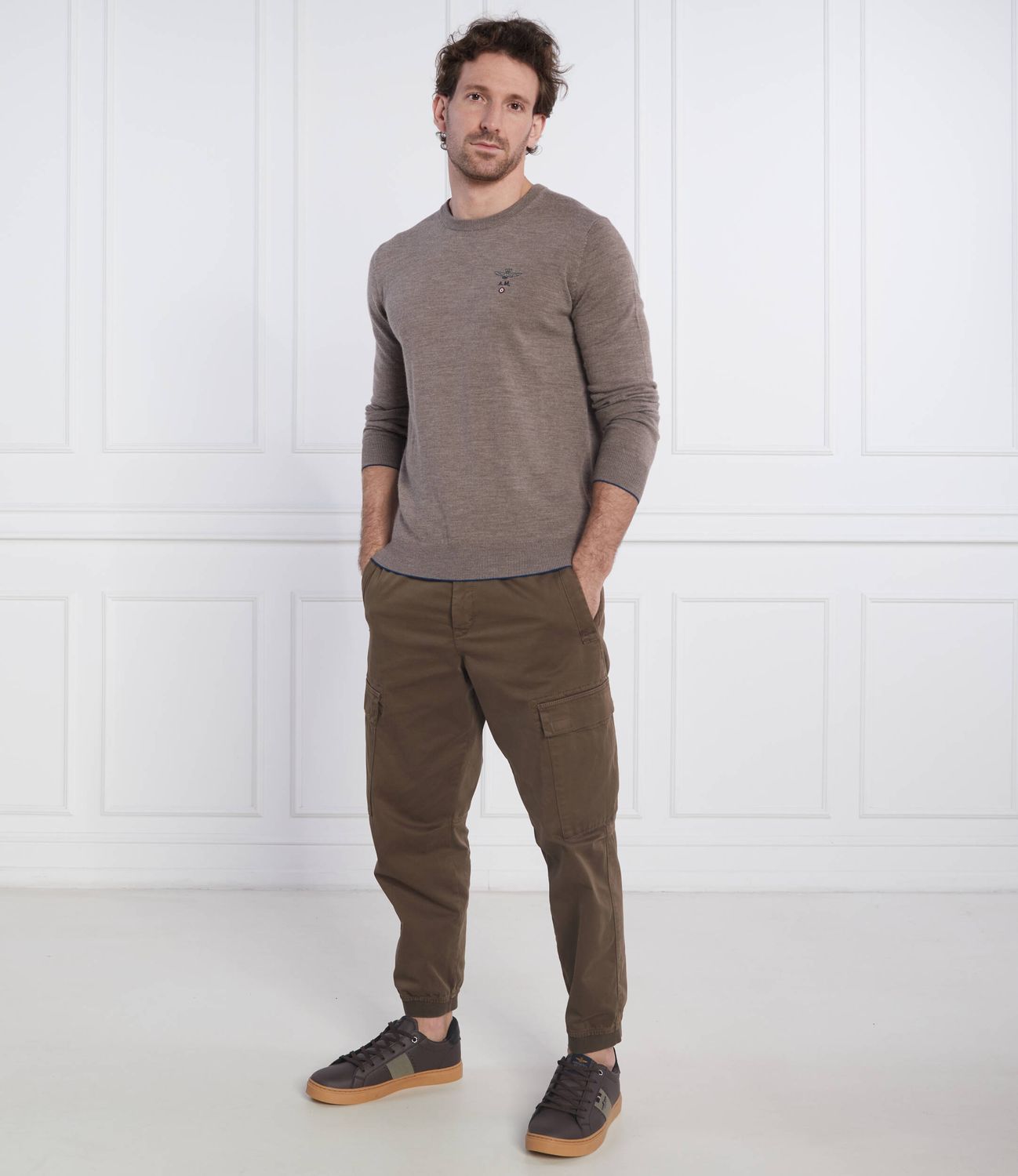 AERONAUTICA MILITARE MA1388L415 17264 MAGLIA MERINOS