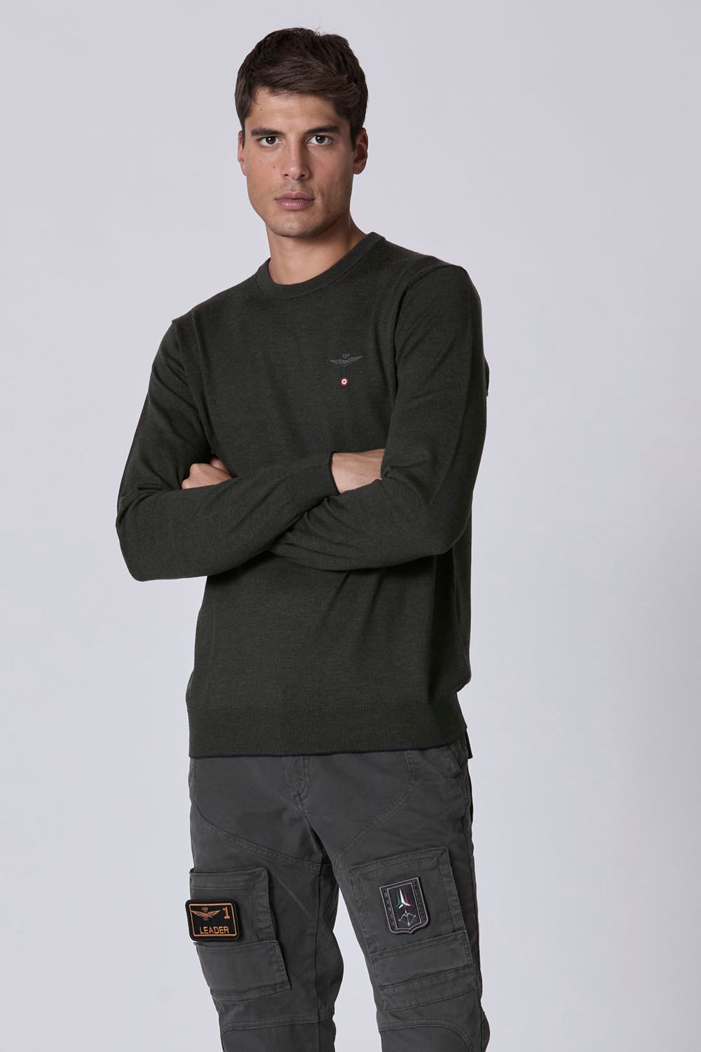 AERONAUTICA MILITARE MA1388L415  17259 MAGLIA MERINOS