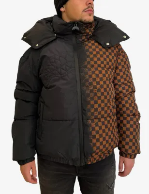 SPRAYGROUND SP682 BLACK SPRAY SHARKS PARIS bOMBER PIUMINO