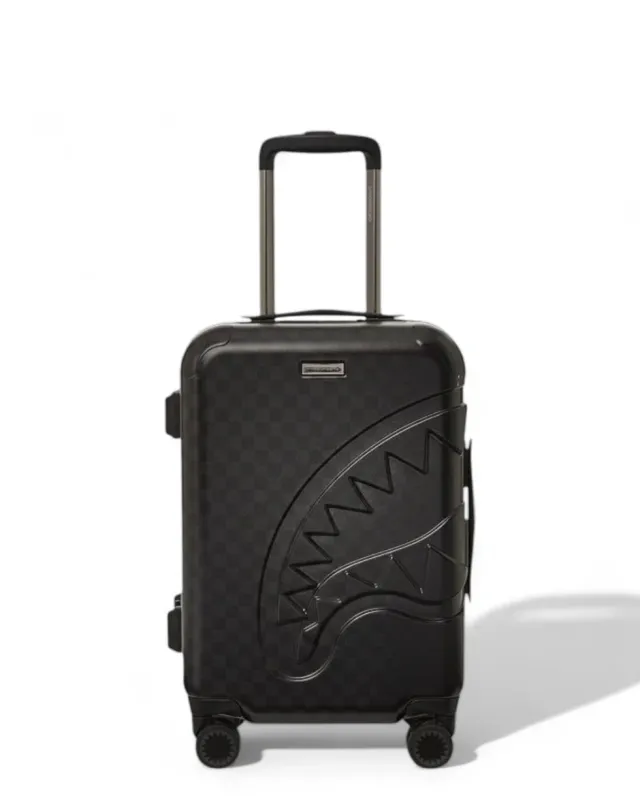 SPRAYGROUND CL241 HALF SPRITZ BLACK/GREY CHECK CARRY-ON LUGGAGE