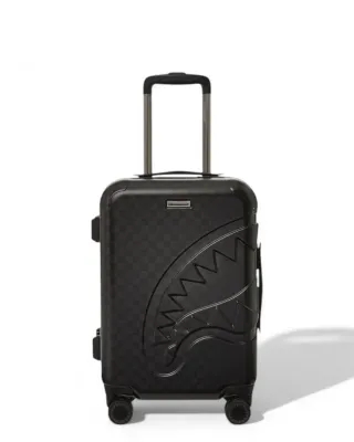 SPRAYGROUND CL241 HALF SPRITZ BLACK/GREY CHECK CARRY-ON LUGGAGE