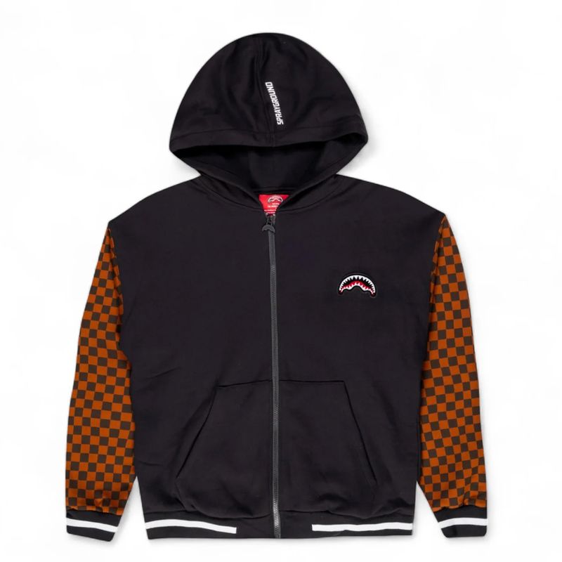 SPRAYGROUND SP647CHECK TUFTING SHARK FULLZIP SIP