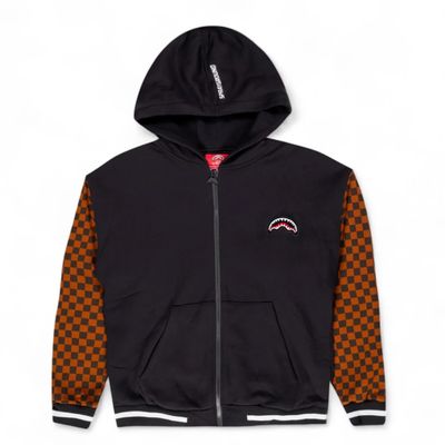 SPRAYGROUND SP647CHECK TUFTING SHARK FULLZIP SIP