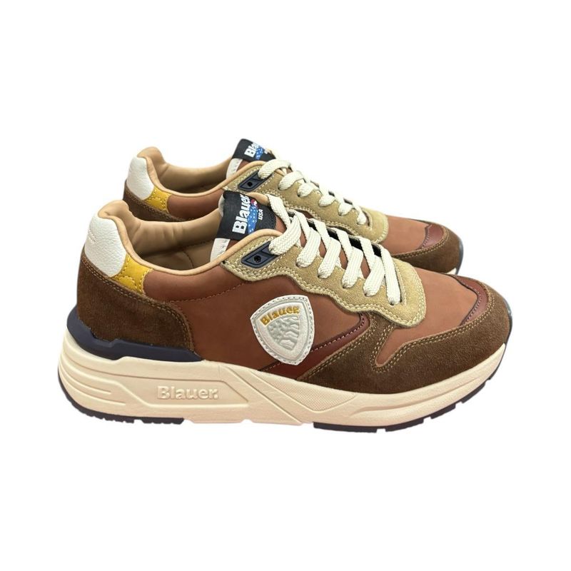 BLAUER F4RAY02/NUS/DKB/BR SNEAKERS NUS/DKB/BR