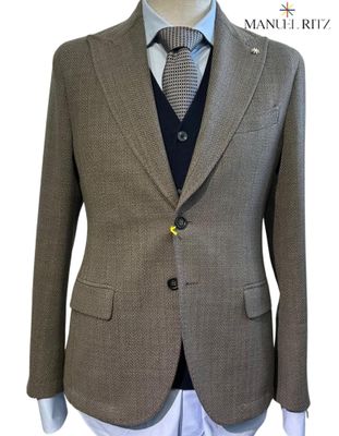 MANUEL RITZ G2748 243636 Giacca Rever Lancia Diagonal T.U.