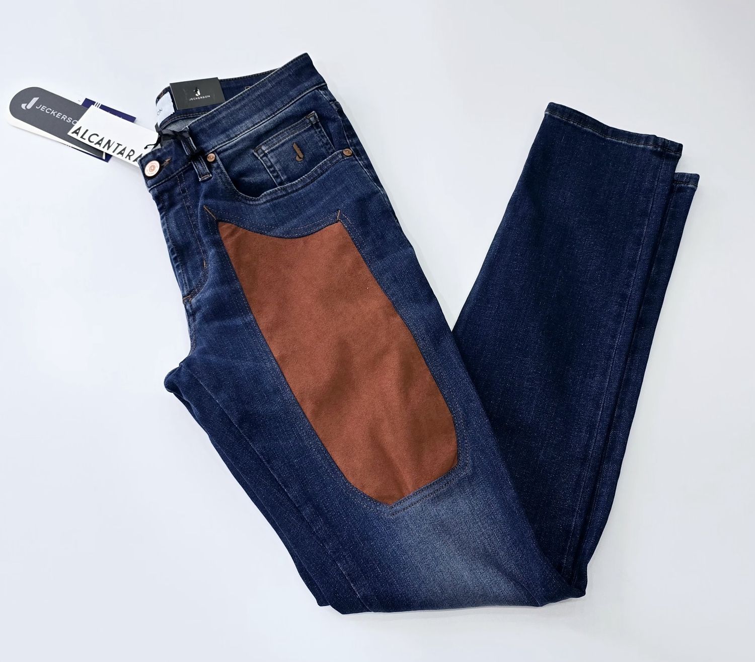 JECKERSON PA077JOHN002 DNDTFDENI021 D037D JEANS ALCANTARA DENIM RUGGINE