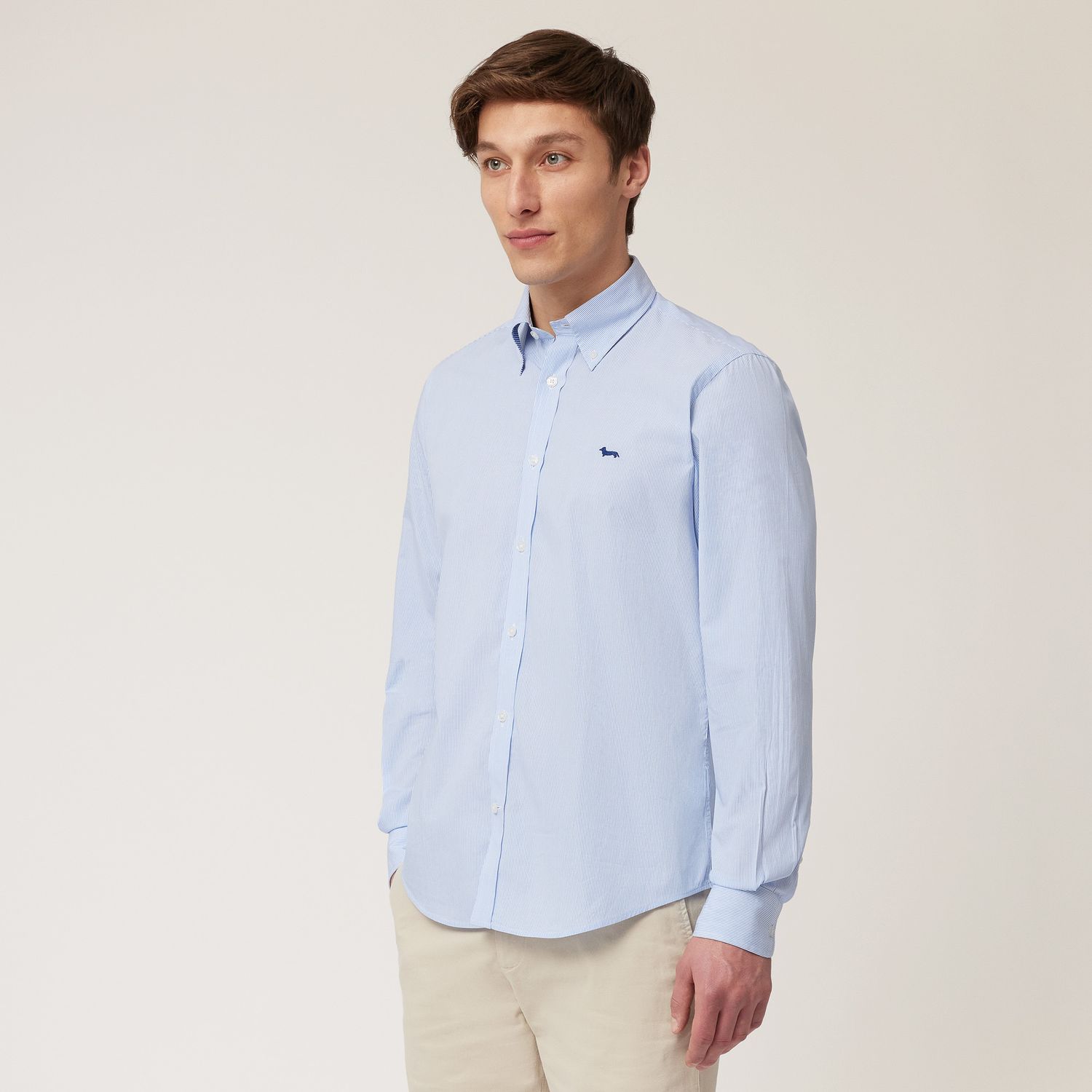 Harmont&amp;Blaine CRN074013123B 810 CAMICIA 2 TES CONTRASTI INTERNI